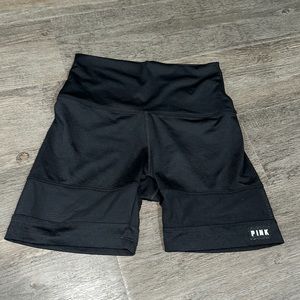 PINK Ultimate Bike Shorts in Pure Black size Small